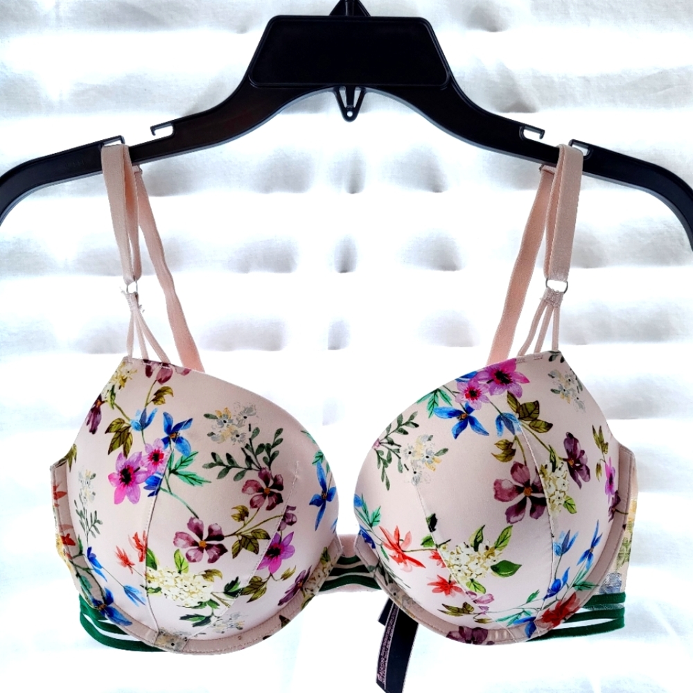 Push Up Floral Bra